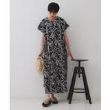 手書き風プリントワンピース【洗濯機洗い可】 | OPAQUE.CLIP | 詳細画像2 