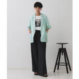 シアーハーフスリーブテーラードジャケット【洗える】 | OPAQUE.CLIP | 詳細画像6