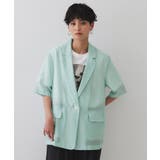 シアーハーフスリーブテーラードジャケット【洗える】 | OPAQUE.CLIP | 詳細画像9