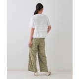 レタープリントイージーワイドパンツ【洗濯機洗い可】 | OPAQUE.CLIP | 詳細画像4 