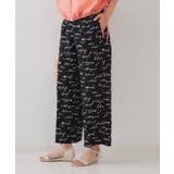 レタープリントイージーワイドパンツ【洗濯機洗い可】 | OPAQUE.CLIP | 詳細画像1 