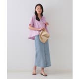 アシンメトリーフリルブラウス【洗濯機洗い可】 | OPAQUE.CLIP | 詳細画像6