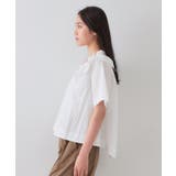 アシンメトリーフリルブラウス【洗濯機洗い可】 | OPAQUE.CLIP | 詳細画像14