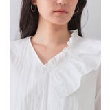 アシンメトリーフリルブラウス【洗濯機洗い可】 | OPAQUE.CLIP | 詳細画像16