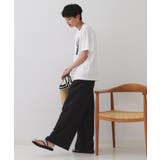 ナイロン混イージーワイドパンツ【洗濯機洗い可】 | OPAQUE.CLIP | 詳細画像3 