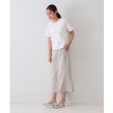 《美人百花掲載》アシメフリルドッキングカットソー【洗濯機洗い可】 | OPAQUE.CLIP | 詳細画像2