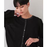 配色ラメニットカーディガン/アンサンブル対応【洗濯機洗い可/抗ピル】 | OPAQUE.CLIP | 詳細画像1 