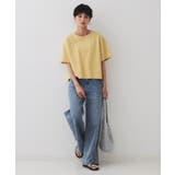 刺繍ロゴワイドシルエットTシャツ【洗濯機洗い可】 | OPAQUE.CLIP | 詳細画像14