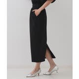 ブラック(019) | イージーナロースカート/セットアップ対応【UVケア/接触冷感/洗濯機洗い可】 | OPAQUE.CLIP