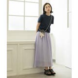 麻混シアーギャザーフレアスカート【洗濯機洗い可】 | OPAQUE.CLIP | 詳細画像8 