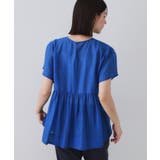 麻混シアーペプラムブラウス【洗濯機洗い可】 | OPAQUE.CLIP | 詳細画像48 