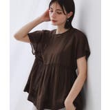 麻混シアーペプラムブラウス【洗濯機洗い可】 | OPAQUE.CLIP | 詳細画像35 