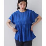 麻混シアーペプラムブラウス【洗濯機洗い可】 | OPAQUE.CLIP | 詳細画像47 