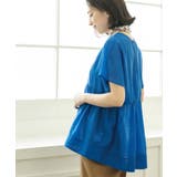 麻混シアーペプラムブラウス【洗濯機洗い可】 | OPAQUE.CLIP | 詳細画像23 