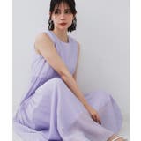 麻混シアーギャザーティアードワンピース【洗濯機洗い可】 | OPAQUE.CLIP | 詳細画像40 