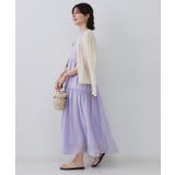 麻混シアーギャザーティアードワンピース【洗濯機洗い可】 | OPAQUE.CLIP | 詳細画像42 