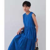 麻混シアーギャザーティアードワンピース【洗濯機洗い可】 | OPAQUE.CLIP | 詳細画像44 