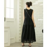 麻混シアーギャザーティアードワンピース【洗濯機洗い可】 | OPAQUE.CLIP | 詳細画像8 