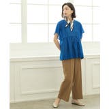 《丈が選べる SS LLサイズ》美脚ストレッチイージーワイドパンツ | OPAQUE.CLIP | 詳細画像7 