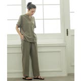 《丈が選べる SS LLサイズ》美脚ストレッチイージーワイドパンツ | OPAQUE.CLIP | 詳細画像19 