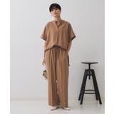 《5色展開 SS LLサイズ》スキッパー金ボタンブラウス | OPAQUE.CLIP | 詳細画像47