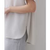 《5色展開 SS LLサイズ》スキッパー金ボタンブラウス | OPAQUE.CLIP | 詳細画像67