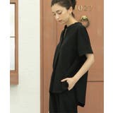 《5色展開 SS LLサイズ》スキッパー金ボタンブラウス | OPAQUE.CLIP | 詳細画像11