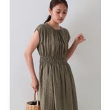 ドットプリントワンピース【洗濯機洗い可】 | OPAQUE.CLIP | 詳細画像1 