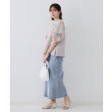 リネンライクキーネックタックスリーブブラウス【洗濯機洗い可 吸水速乾 接触冷感】 | OPAQUE.CLIP | 詳細画像17