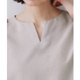 リネンライクキーネックタックスリーブブラウス【洗濯機洗い可 吸水速乾 接触冷感】 | OPAQUE.CLIP | 詳細画像35