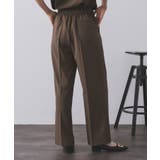 ラメストライプイージーワイドパンツ セットアップ可【洗濯機洗い可 防シワ | OPAQUE.CLIP | 詳細画像29 