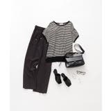 ラメストライプイージーワイドパンツ セットアップ可【洗濯機洗い可 防シワ | OPAQUE.CLIP | 詳細画像41 