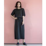 ラメストライプイージーナロースカート セットアップ可【洗濯機洗い可 防シワ | OPAQUE.CLIP | 詳細画像3