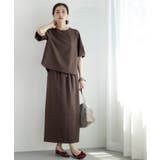 ラメストライプイージーナロースカート セットアップ可【洗濯機洗い可 防シワ | OPAQUE.CLIP | 詳細画像14