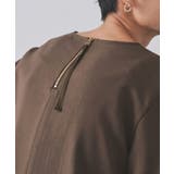 ラメストライプタックスリーブブラウス セットアップ可【洗濯機洗い可 防シワ | OPAQUE.CLIP | 詳細画像47 