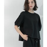 ラメストライプタックスリーブブラウス セットアップ可【洗濯機洗い可 防シワ | OPAQUE.CLIP | 詳細画像10 