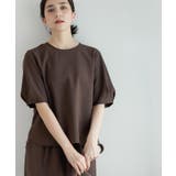 ラメストライプタックスリーブブラウス セットアップ可【洗濯機洗い可 防シワ | OPAQUE.CLIP | 詳細画像18 