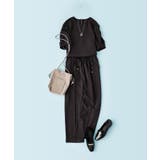 ラメストライプタックスリーブブラウス セットアップ可【洗濯機洗い可 防シワ | OPAQUE.CLIP | 詳細画像51 