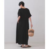 レーヨン麻キーネックワンピース【洗える】 | OPAQUE.CLIP | 詳細画像3 