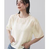 オフホワイト(003) | シアービジューブラウス【手洗い可】 | OPAQUE.CLIP