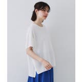 《5色展開/S-LLサイズ》リラクシーメッシュニット【洗濯機洗い可】 | OPAQUE.CLIP | 詳細画像35