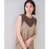 ランダムドット サテンキャミワンピース【洗濯機洗い可】 | OPAQUE.CLIP | 詳細画像5 