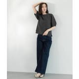 ガーターボリュームスリーブニット【UVケア/洗濯機洗い可】 | OPAQUE.CLIP | 詳細画像10 