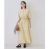 リネンライクスキッパーフィット＆フレアワンピース【洗濯機洗い可】 | OPAQUE.CLIP | 詳細画像2 