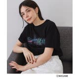 ブラック(019) | 風景イラストプリントTシャツ | OPAQUE.CLIP