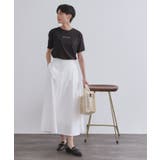 メタリック刺繍ロゴTシャツ【接触冷感/洗濯機洗い可】 | OPAQUE.CLIP | 詳細画像6 