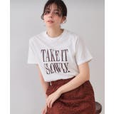 ホワイト(001) | ロゴプリントTシャツ【洗濯機洗い可】 | OPAQUE.CLIP