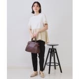 配色フハクドッキングペプラムトップス【洗濯機洗い可/抗ピル】 | OPAQUE.CLIP | 詳細画像10 