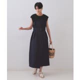 トレンチ風ベアドッキングワンピース【洗濯機洗い可】 | OPAQUE.CLIP | 詳細画像2 