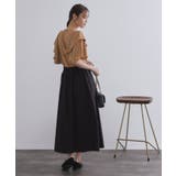 コットンライクフレアスカート【洗濯機洗い可】 | OPAQUE.CLIP | 詳細画像7 